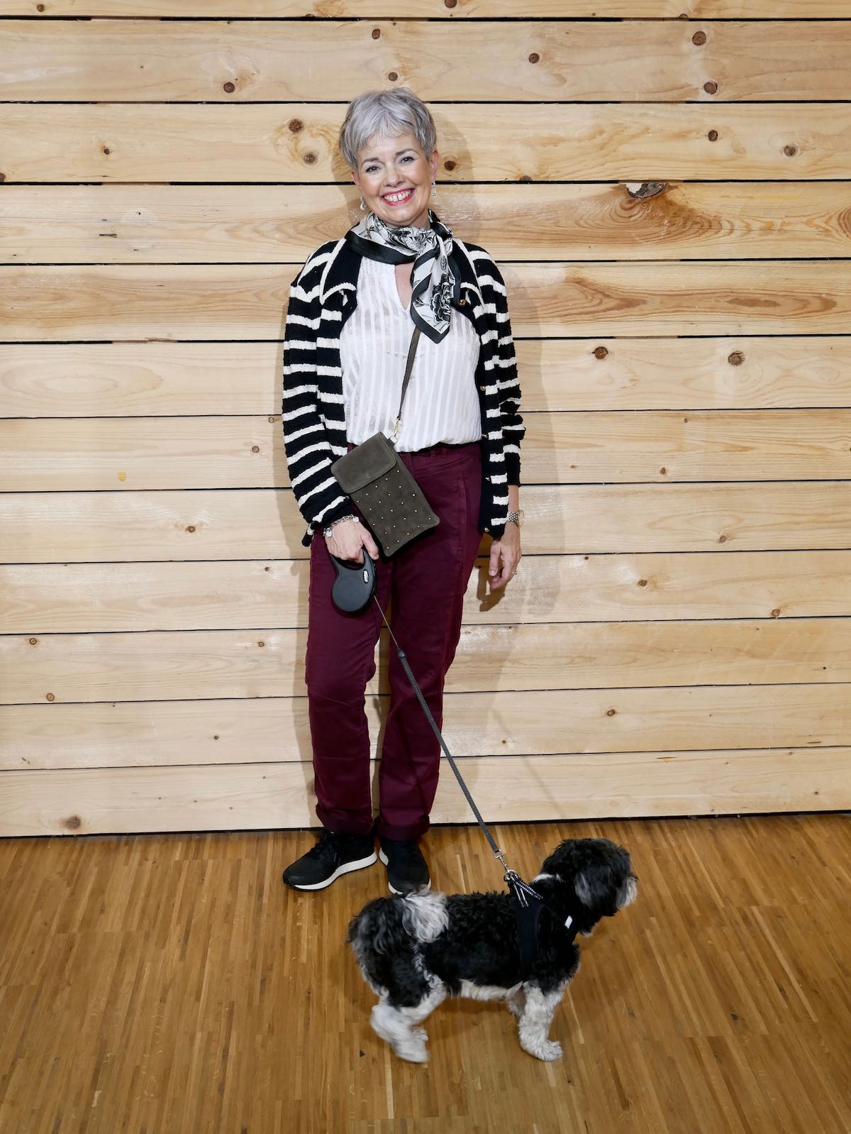 Red Button Hose Tessy bordeaux