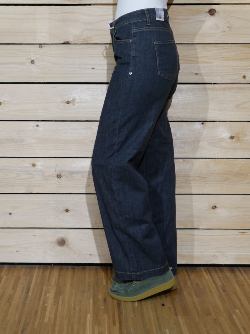 Buena Vista Jeans Wide Leg Stretch Denim - dusky blue – Bild 2