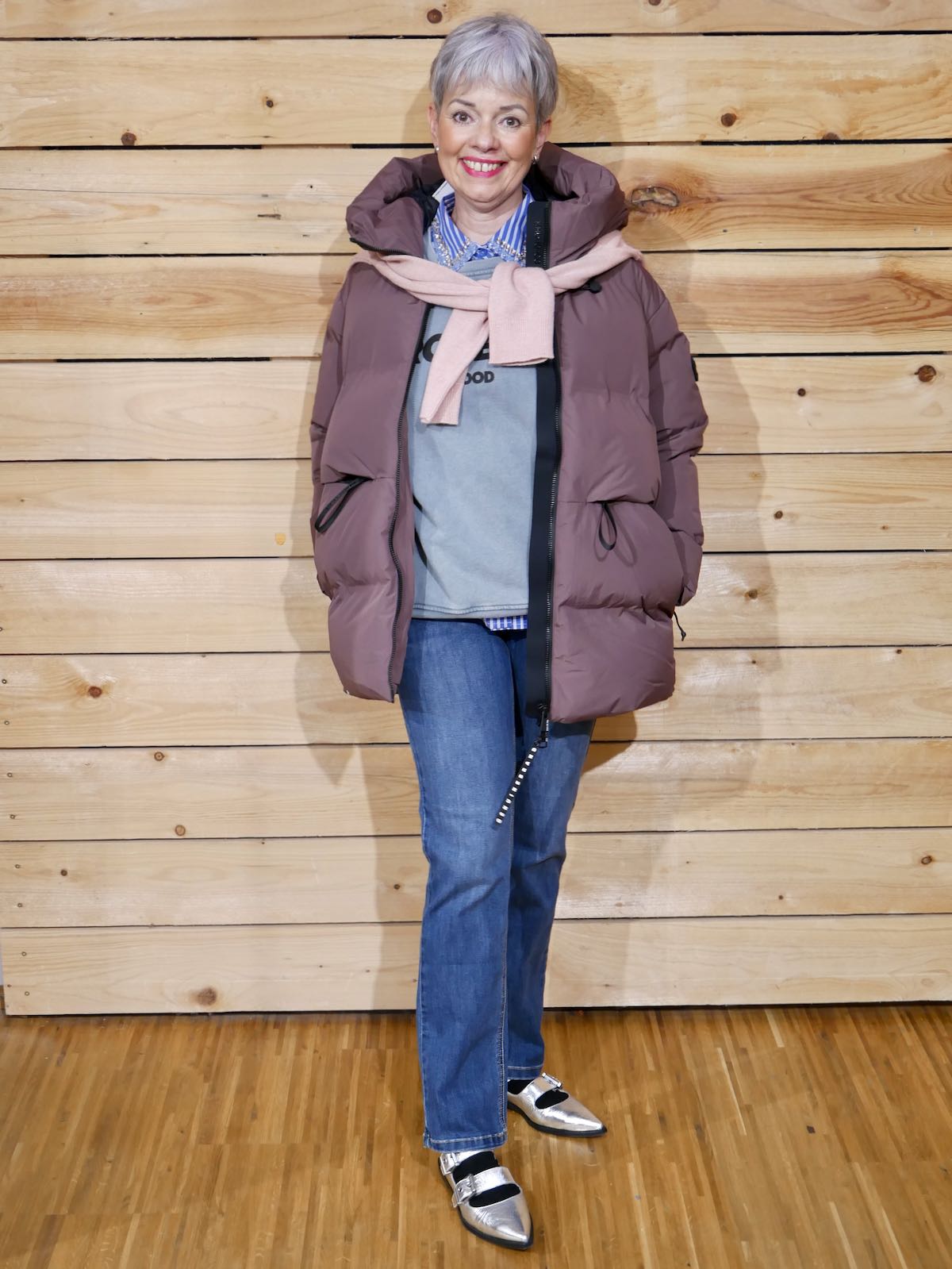 Winterjacke Damen lila von Khujo