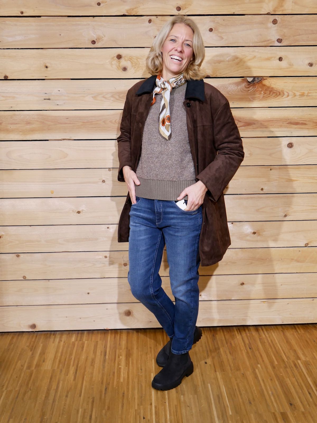 Trendjacke in braun von Krissi