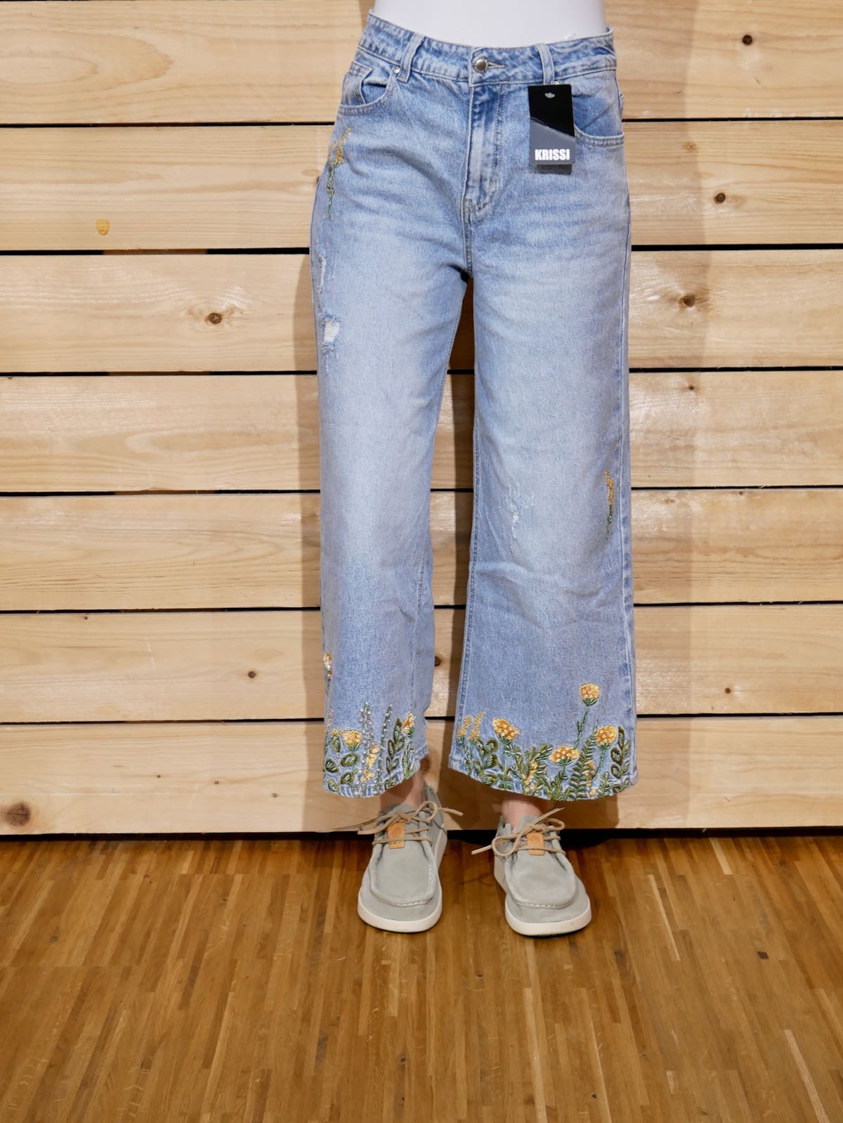 Krissi Jeans Blumenwiese - denim