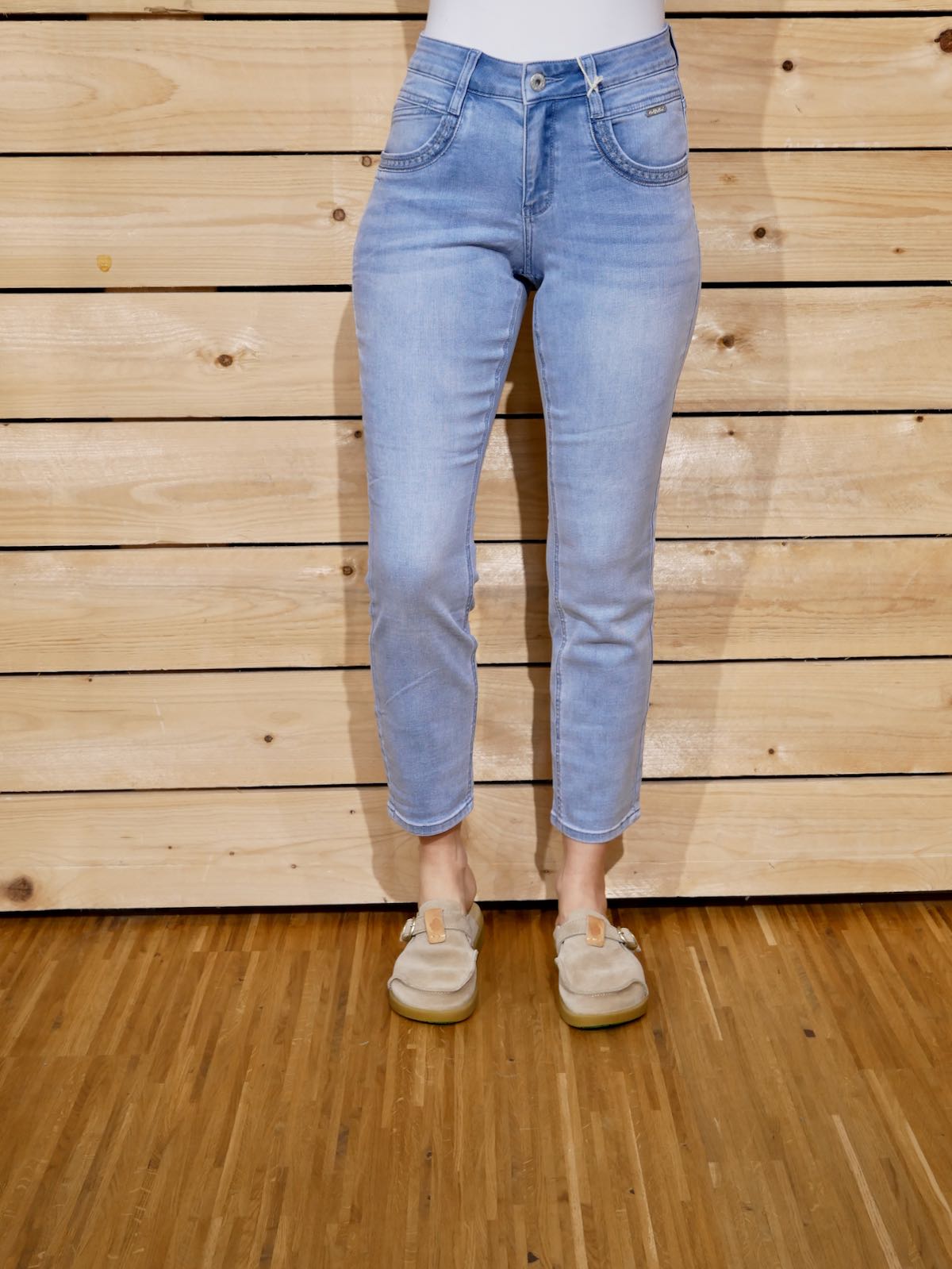 Red Button Jeans Sissy & Embroid - bleach