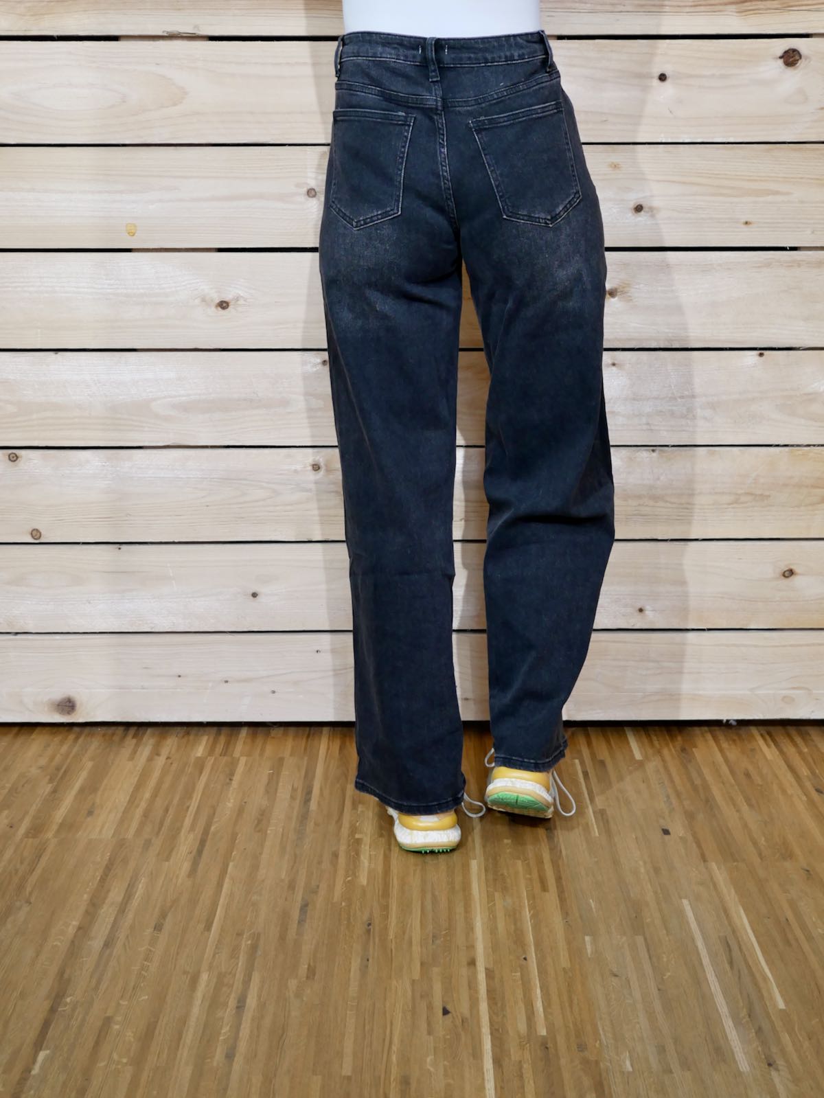 Krissi Jeans Fini Wideleg - blackdenim – Bild 3