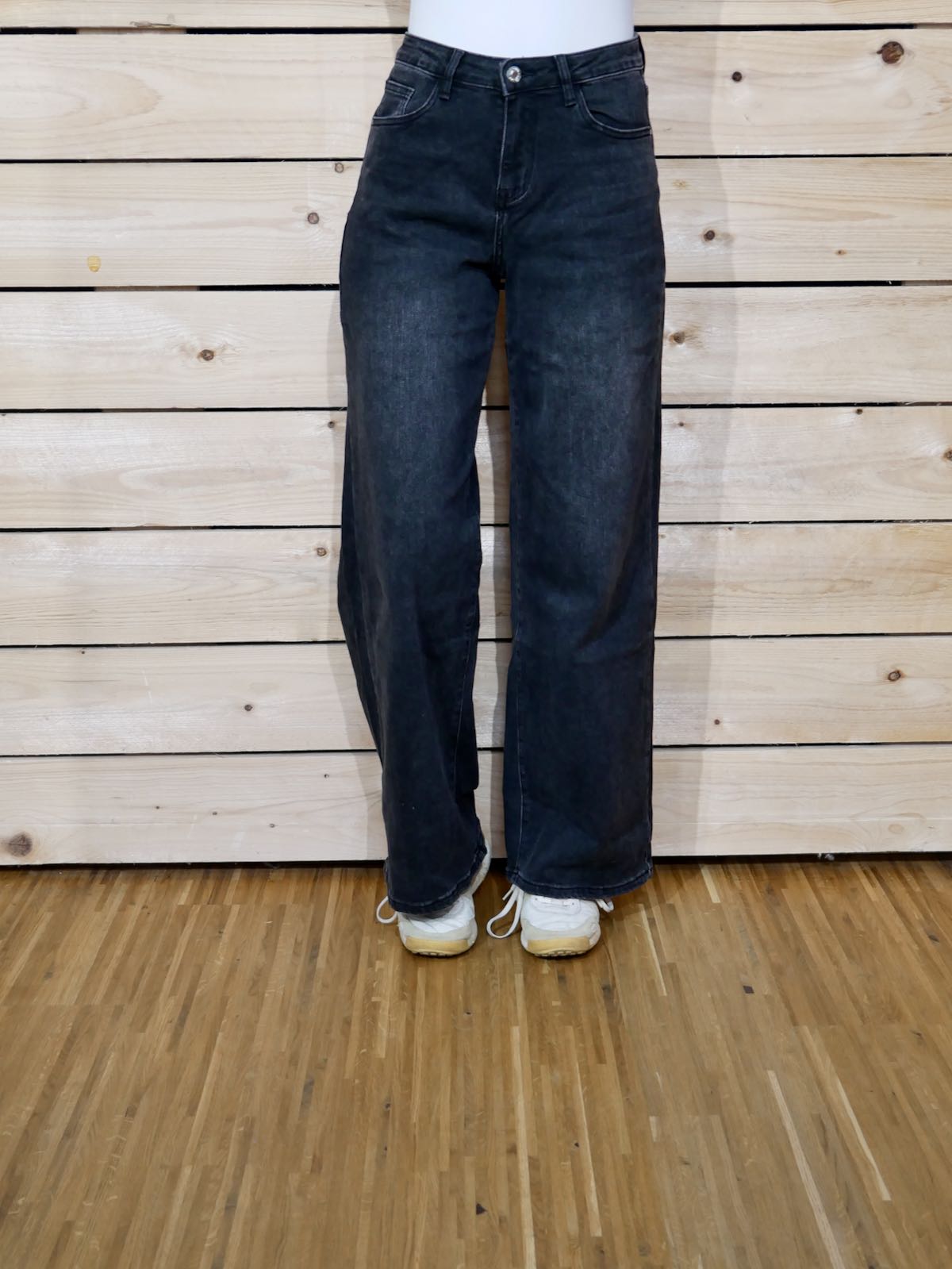 Krissi Jeans Fini Wideleg - blackdenim