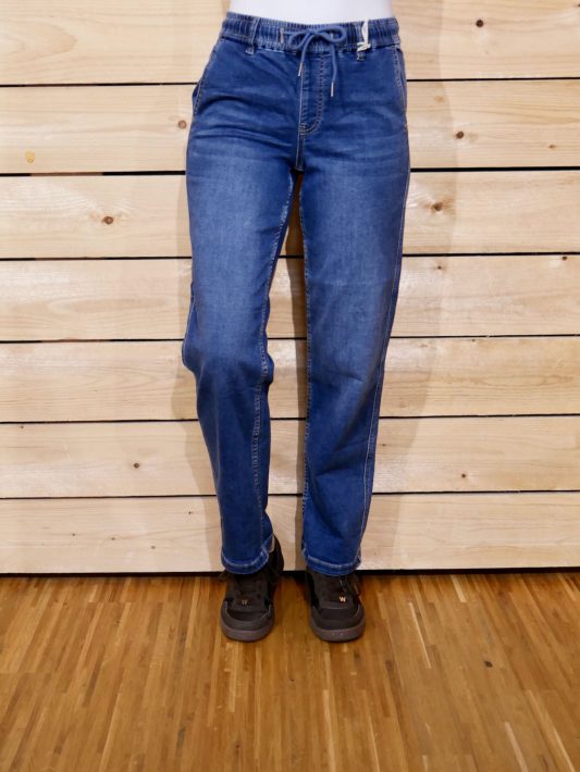 Red Button Jeans Kay Elastic Waistband Denim - dark stone used