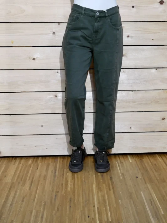 Red Button Jeans Caitlina Side Patch Tencel Twill - dark green