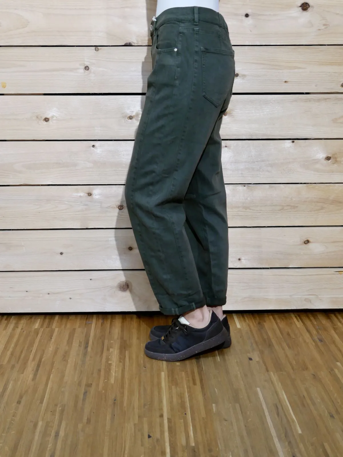 Red Button Jeans Caitlina Side Patch Tencel Twill - dark green – Bild 4