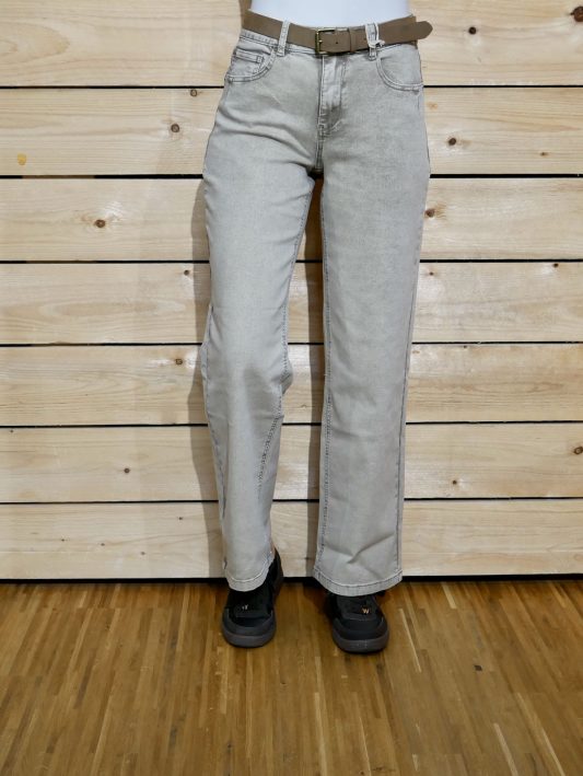 Red Button Jeans Colette & Belt Washed Twill Color - truffle