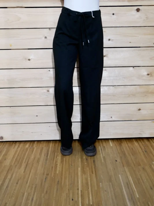 Red Button Hose Claudette Palazzo Fabric - black
